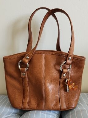 FOSSIL camel leather mini bag
